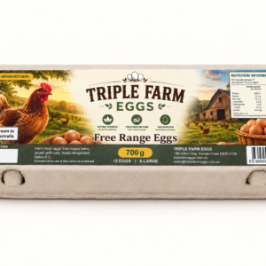 triple farm eggs 700g yellow carton